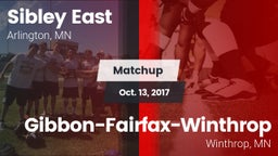 Matchup: Sibley East High vs. Gibbon-Fairfax-Winthrop  2017