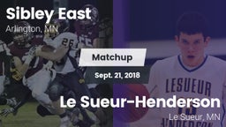 Matchup: Sibley East High vs. Le Sueur-Henderson  2018