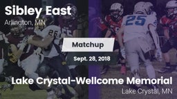 Matchup: Sibley East High vs. Lake Crystal-Wellcome Memorial  2018