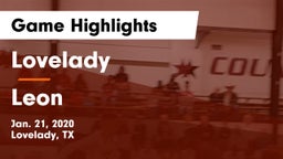 Lovelady  vs Leon  Game Highlights - Jan. 21, 2020