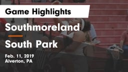 Southmoreland  vs South Park  Game Highlights - Feb. 11, 2019