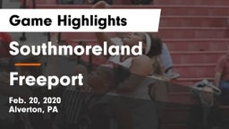 Southmoreland  vs Freeport  Game Highlights - Feb. 20, 2020