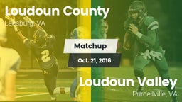 Matchup: Loudoun County High vs. Loudoun Valley  2016