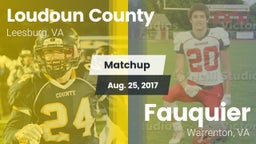 Matchup: Loudoun County High vs. Fauquier  2017