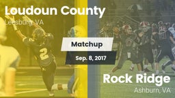 Matchup: Loudoun County High vs. Rock Ridge  2017