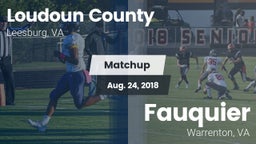 Matchup: Loudoun County High vs. Fauquier  2018