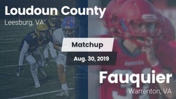 Matchup: Loudoun County High vs. Fauquier  2019