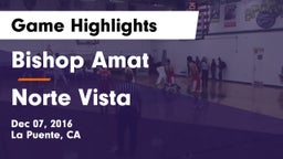 Bishop Amat  vs Norte Vista Game Highlights - Dec 07, 2016