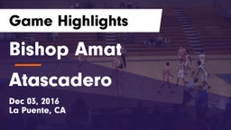 Bishop Amat  vs Atascadero  Game Highlights - Dec 03, 2016