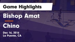 Bishop Amat  vs Chino  Game Highlights - Dec 16, 2016