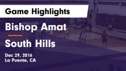 Bishop Amat  vs South Hills Game Highlights - Dec 29, 2016