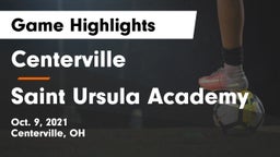 Centerville vs Saint Ursula Academy Game Highlights - Oct. 9, 2021