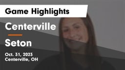 Centerville vs Seton  Game Highlights - Oct. 31, 2023