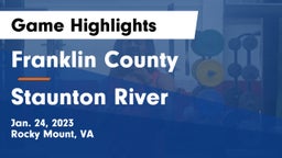 Franklin County  vs Staunton River  Game Highlights - Jan. 24, 2023