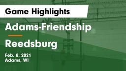 Adams-Friendship  vs Reedsburg Game Highlights - Feb. 8, 2021