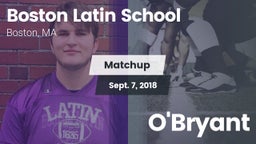 Matchup: Boston Latin School vs. O'Bryant  2018