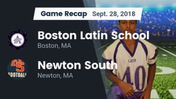 Recap: Boston Latin School vs. Newton South  2018