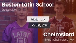Matchup: Boston Latin School vs. Chelmsford  2018
