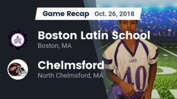 Recap: Boston Latin School vs. Chelmsford  2018