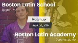 Matchup: Boston Latin School vs. Boston Latin Academy  2019