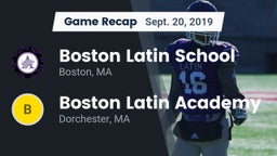 Recap: Boston Latin School vs. Boston Latin Academy  2019