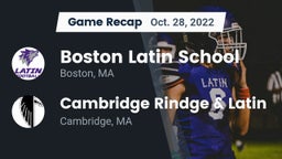 Recap: Boston Latin School vs. Cambridge Rindge & Latin  2022
