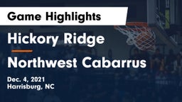Hickory Ridge  vs Northwest Cabarrus  Game Highlights - Dec. 4, 2021