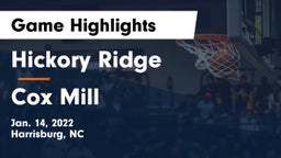 Hickory Ridge  vs Cox Mill  Game Highlights - Jan. 14, 2022