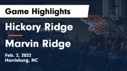 Hickory Ridge  vs Marvin Ridge  Game Highlights - Feb. 2, 2022