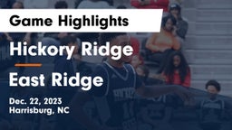 Hickory Ridge  vs East Ridge  Game Highlights - Dec. 22, 2023