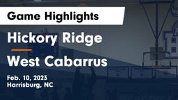 Hickory Ridge  vs West Cabarrus  Game Highlights - Feb. 10, 2023