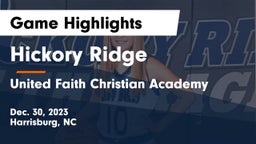 Hickory Ridge  vs United Faith Christian Academy Game Highlights - Dec. 30, 2023