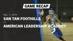 Recap: San Tan Foothills  vs. American Leadership Academy 2015