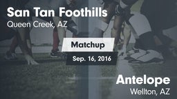 Matchup: San Tan Foothills vs. Antelope  2016