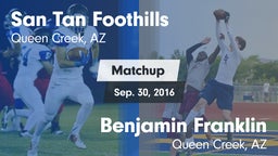 Matchup: San Tan Foothills vs. Benjamin Franklin  2016