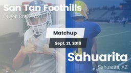 Matchup: San Tan Foothills vs. Sahuarita  2018