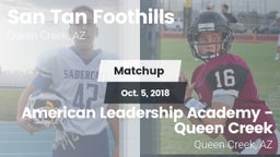Matchup: San Tan Foothills vs. American Leadership Academy - Queen Creek 2018
