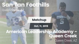 Matchup: San Tan Foothills vs. American Leadership Academy - Queen Creek 2019