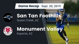 Recap: San Tan Foothills  vs. Monument Valley  2019