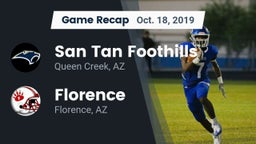 Recap: San Tan Foothills  vs. Florence  2019