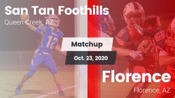 Matchup: San Tan Foothills vs. Florence  2020