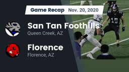 Recap: San Tan Foothills  vs. Florence  2020