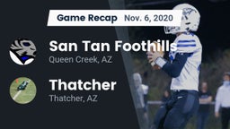 Recap: San Tan Foothills  vs. Thatcher  2020