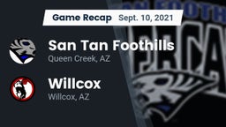 Recap: San Tan Foothills  vs. Willcox  2021