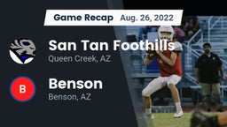 Recap: San Tan Foothills  vs. Benson  2022