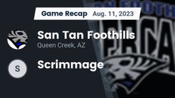 Recap: San Tan Foothills  vs. Scrimmage 2023