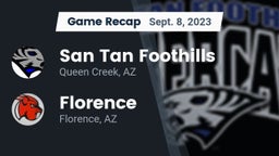 Recap: San Tan Foothills  vs. Florence  2023