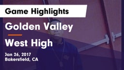 Golden Valley  vs West High Game Highlights - Jan 26, 2017