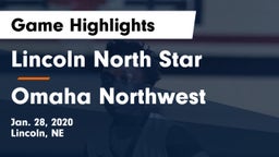 Lincoln North Star vs Omaha Northwest  Game Highlights - Jan. 28, 2020