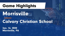 Morrisville  vs Calvary Christian School Game Highlights - Jan. 16, 2020